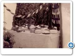 Sergeantsville -Fair (probably the Grange Fair) Cake Table - 1908