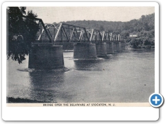 Stockton - Covered Bridge over the Delaware River to Center Bridge PA - 1920s-30s - after  Ju;y 1922