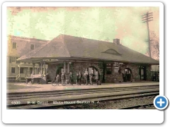 White House - A view of the Railroad Station - c 1910
