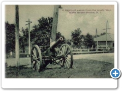 White House Station- Apparently a Captrd Cannon from the Spanish American War - c 1910