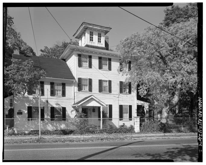 Absecon - Jonathan Pitney House - Shore Road - Perspective view of East Side looking Northwest - HABS