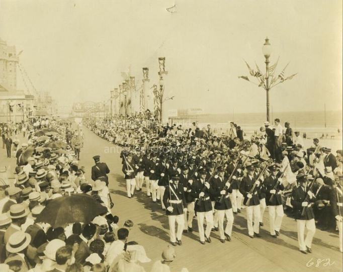 Atlantic City - A Parade on the Boardwalk - 1930s