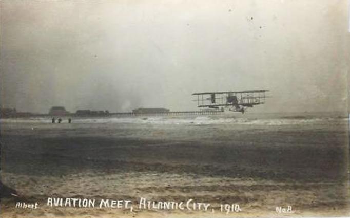 Atlantic City - A scene from the 1910 Aviation Meet