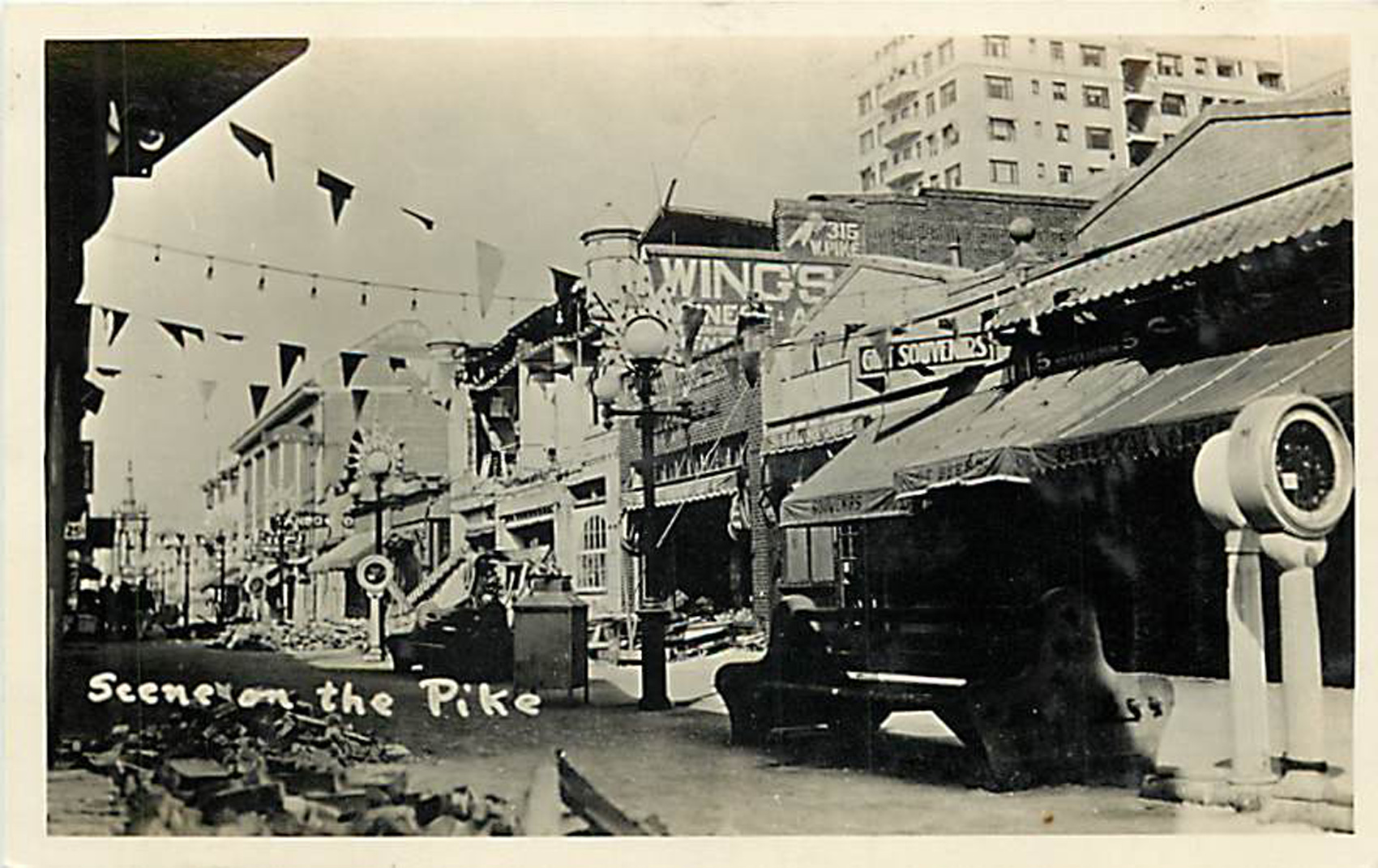 Atlantic City - A scene on the Pike - 1910s-20s