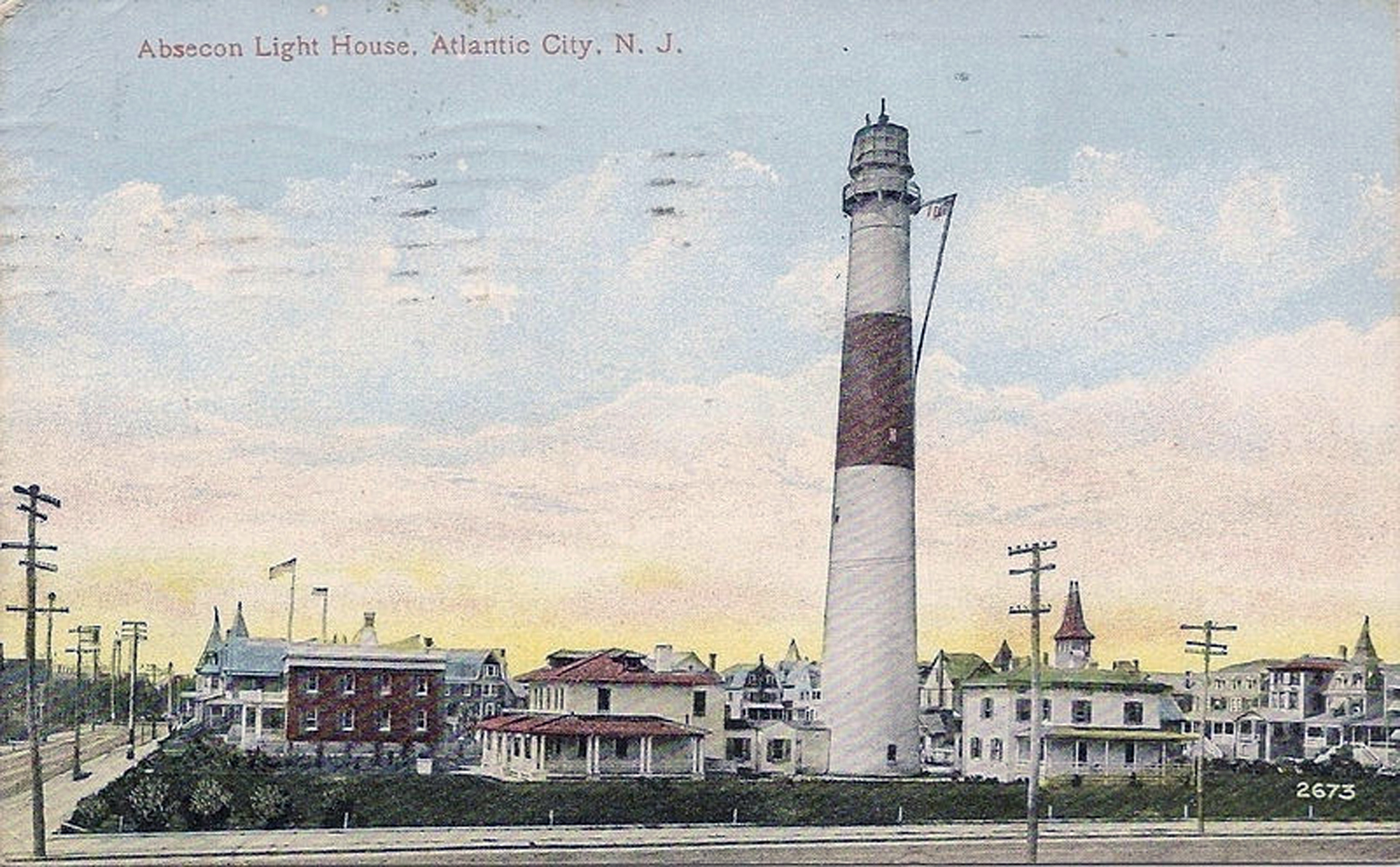 Atlantic City - Absecom Light and suroundings - c 1910