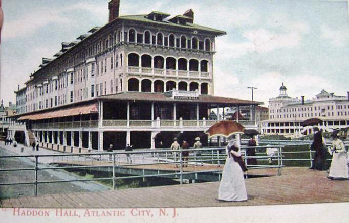 Atlantic City - An early view of Haddon Hall - 1900s