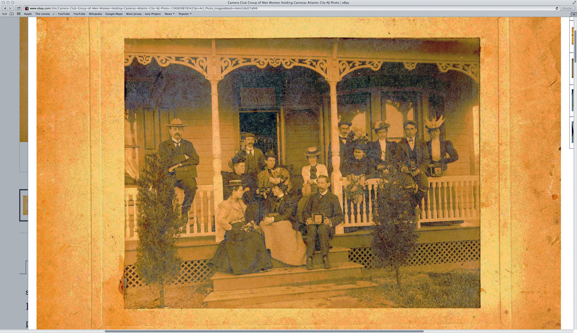 Atlantic City - Apparently a gathering of the camera club - c 1910 or so - worked