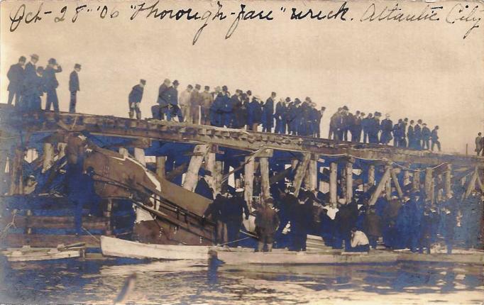 Atlantic City - Atlantic County - Thoroughfare Wreck - 1906