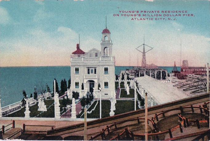 Atlantic City - Atlantic County - Young's residence and other wonders at Million Dollar Pier - c 1910