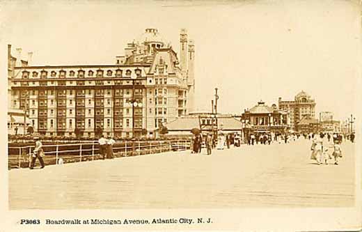 Atlantic City - Boardwalk at Michigan Avenue