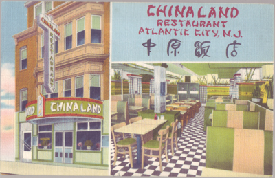 Atlantic City - China Land Restaurant - 1940s