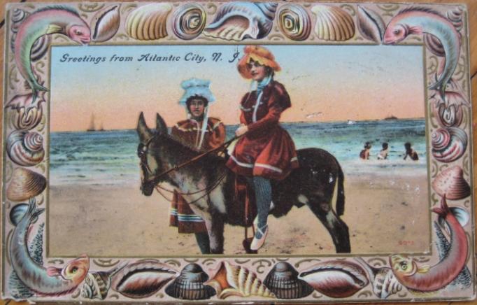 Atlantic City - Donkey Rider - 1900s