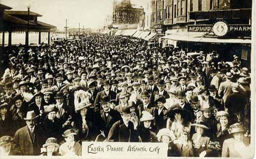 Atlantic City - Easter Parade on the Boardwalk - Early 20th century