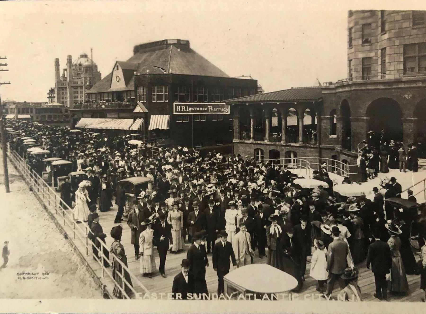 Atlantic City - Easter Sunday on the Boardwalk - 1909