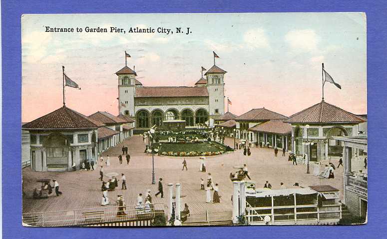 Atlantic City - Entrance to Garden Pier - 1914