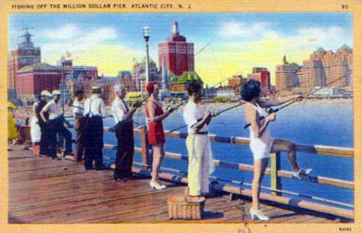 Atlantic City - Fishing at Million Dollar Pier