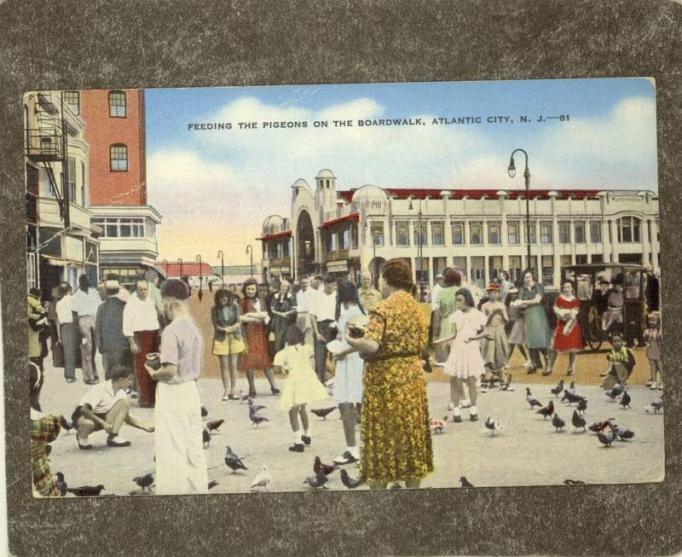 Atlantic City - Folks on the Boardwalk - 1940