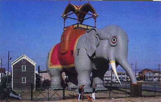 Atlantic City - Full color chrome post card of Lucy the Elephant