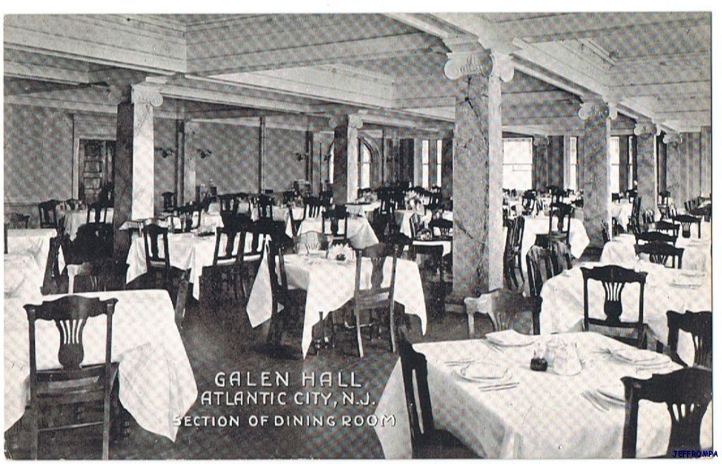 Atlantic City - Galen Hall Dining Room - c 1910-10s