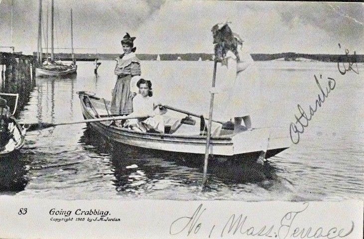 Atlantic City - Going Crabbing at the inlet - c 1910