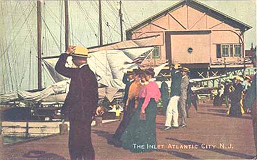 Atlantic City - Hanging out at the Inlet - c 1910