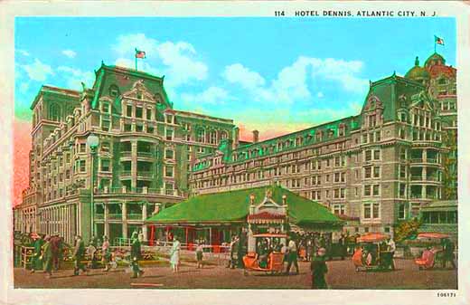 Atlantic City - Hotel Dennis - 1920s