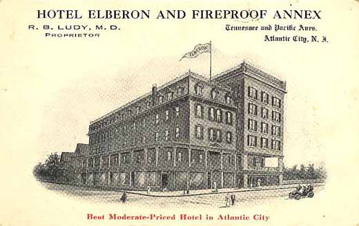 Atlantic City - Hotel Elbaron - Fireproof and the best moderate priced hotel in Atlantic City