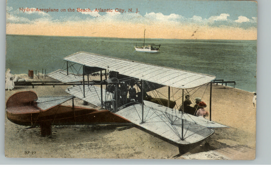 Atlantic City - Hydro Aeroplane - 1910