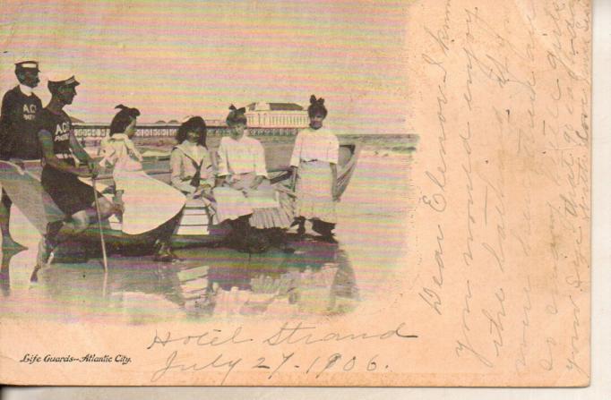 Atlantic City - Lifeguards with girls - 1906