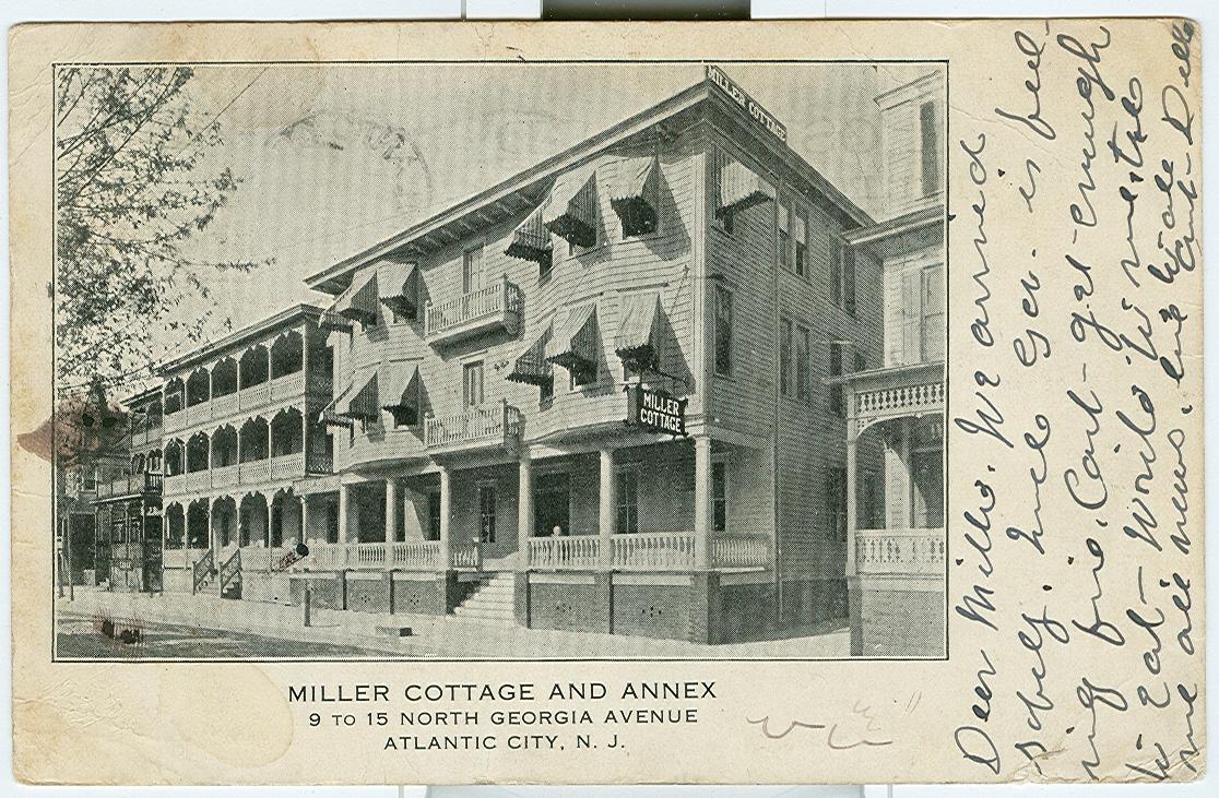 Atlantic City - Miller Cottage and Annex - 1906