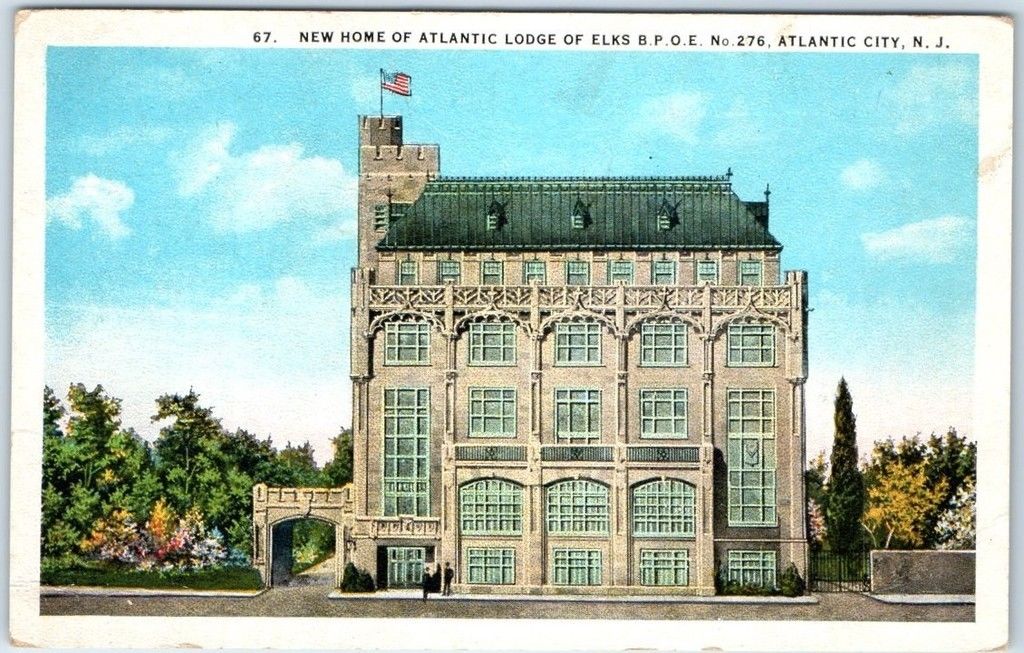 Atlantic City - New Elks Lodge - 1930s
