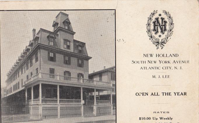Atlantic City - New Holland Hotel - c 1910