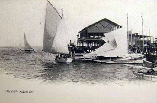 Atlantic City - Sailboats at the Inlet - c 1910