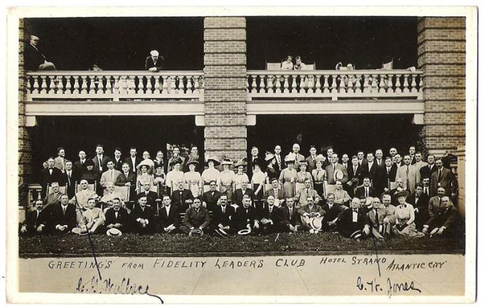 Atlantic City - The Fidelity Leaders Club at the Hotel Strand - 1915