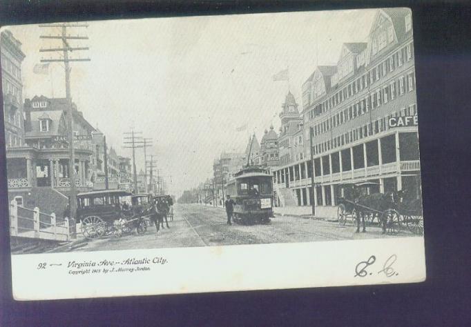 Atlantic City - Traffic on Virginia Avenue - 1907