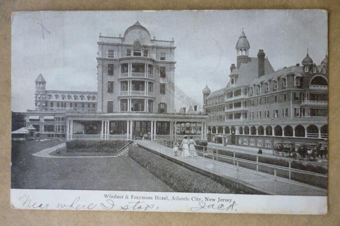 Atlantic City - Traymore and Windsor Hotels - 1906
