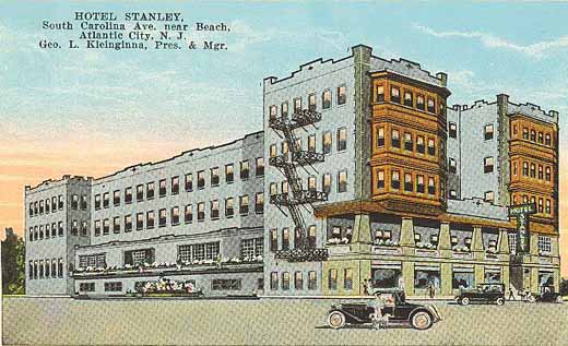 Atlantic City - View of the Hotel Stanley