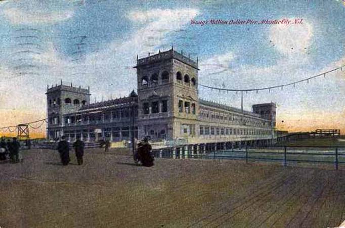 Atlantic City - Wide view of Million Dollar Pier - c 1910