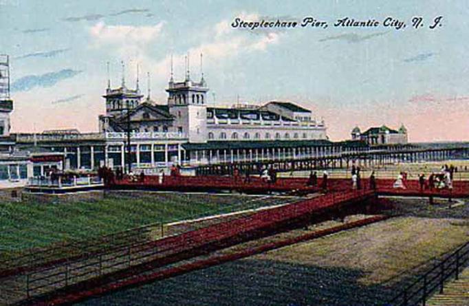 Atlantic City - Wide view of Steeplechase Pier - 1908