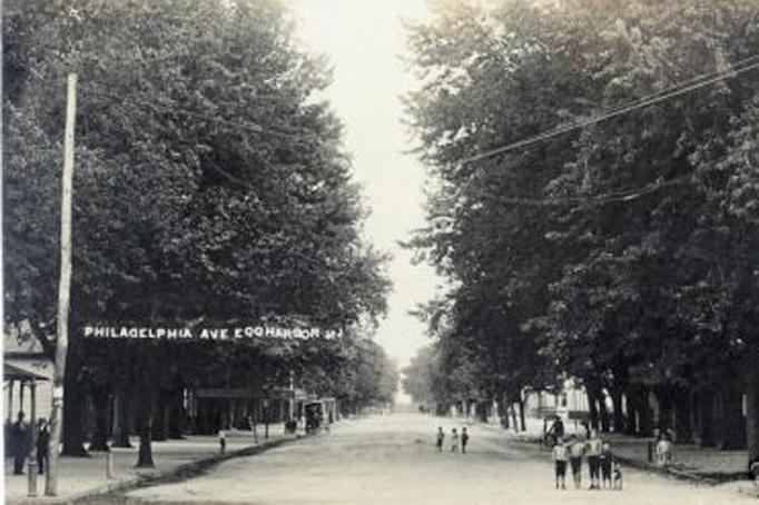 Egg Harbor City - A View of Philadelphia Avenue - c 1910