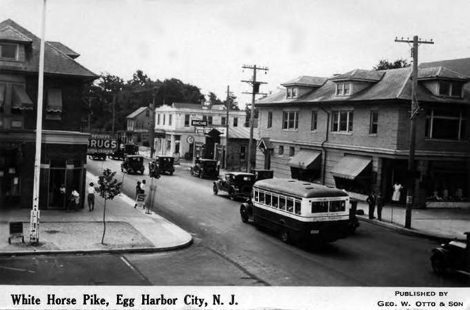 Egg Harbor City - A view of the Downtown - 1920s