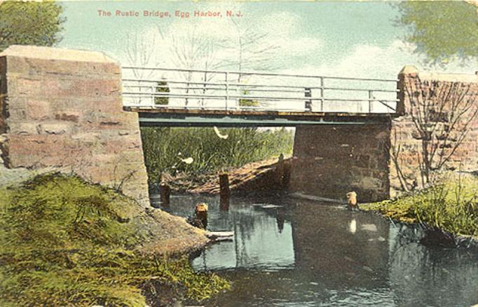 Egg Harbor City - Bridge - Note calls it rustic - near town - 1909