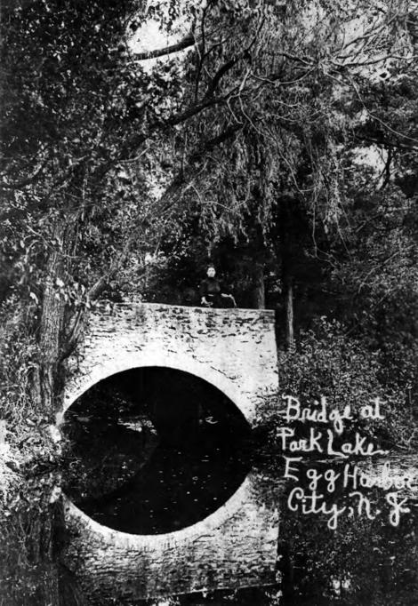 Egg Harbor City - Bridge at Park Lake - c 1910