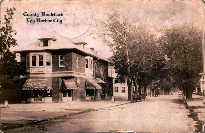Egg Harbor City - County Boulevard - c 1910 