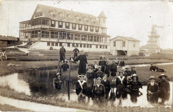 Egg Harbor City - Down by the healing waters at Smiths Sanitarium - c 1910