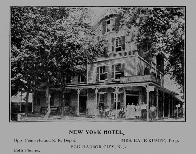 Egg Harbor City - Hanging out at the New York Hotel - c 1910 - EHC