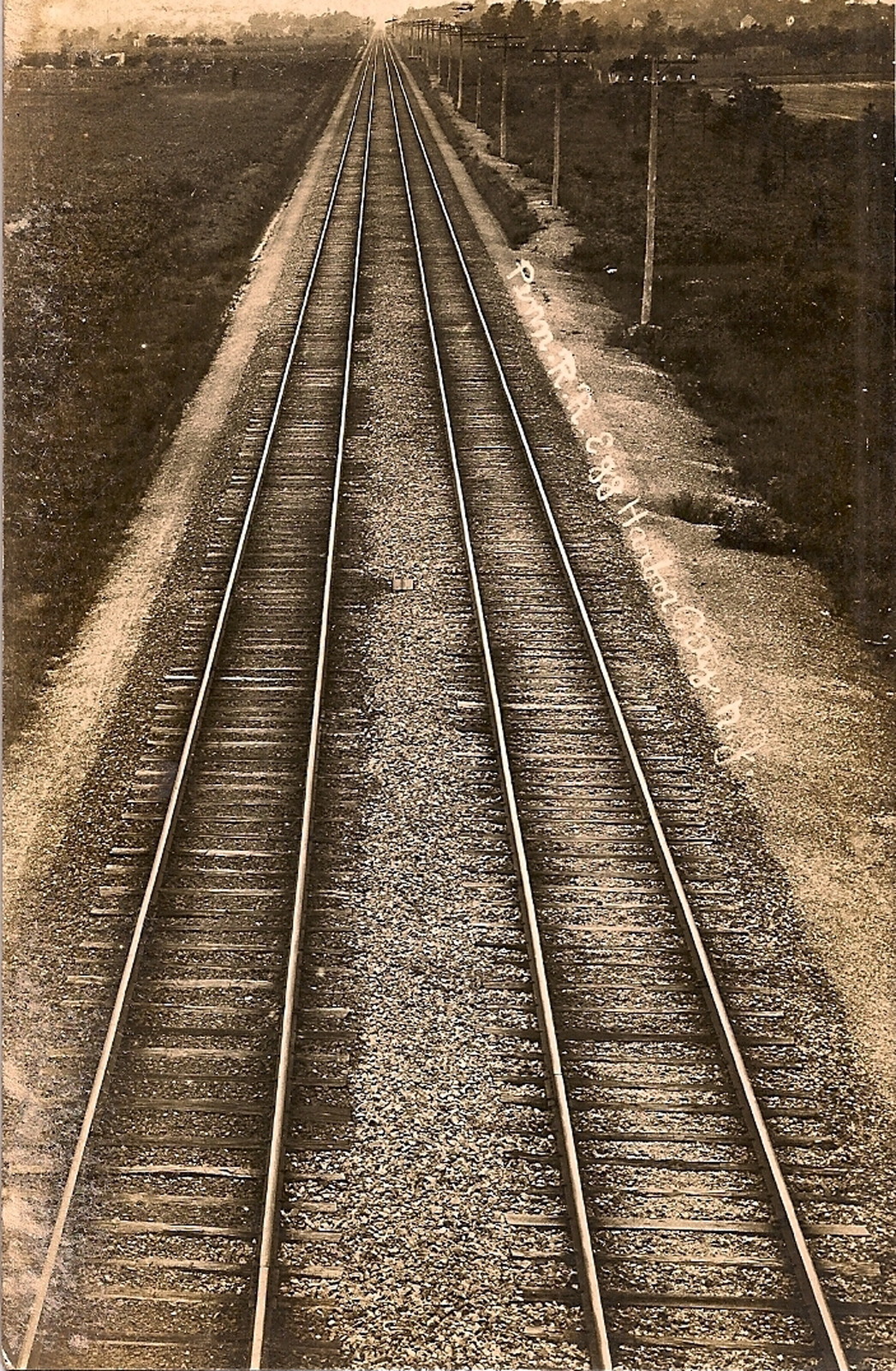 Egg Harbor City - PRR trscks near town - c 1910