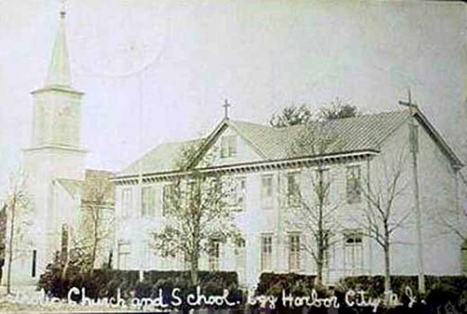 Egg Harbor City - Roman Catholic Chuch and School - 1908