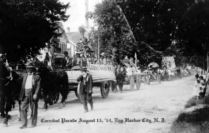 Egg Harbor City - The Carnival Parade - Marchers and Floats - August 15 1914 - EHC