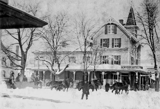 Egg Harbor City - The New York Hotel in Winter after a Heavy snowfall - 1912 - EHC
